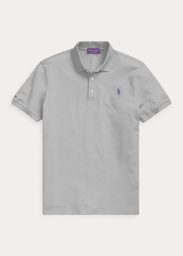 Men's Ralph Lauren Custom Slim Fit Piqué Polos | 971852CLY